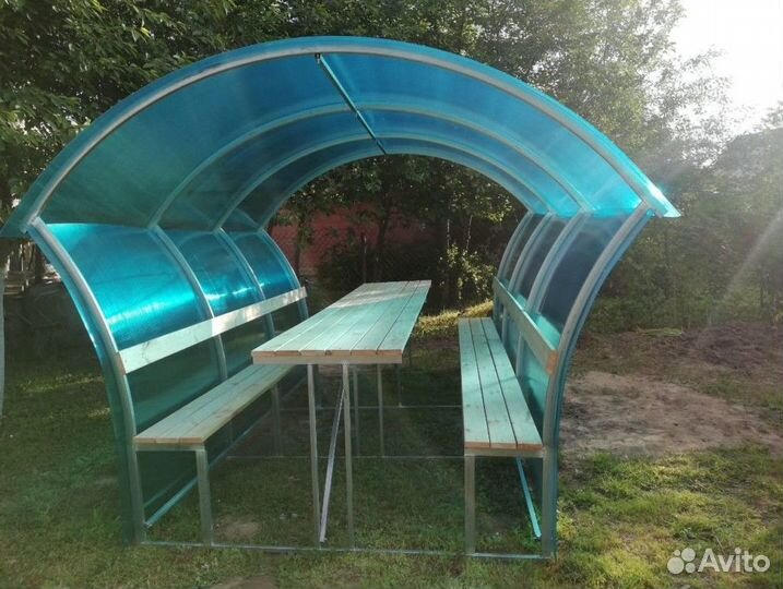 Беседка из поликарбоната