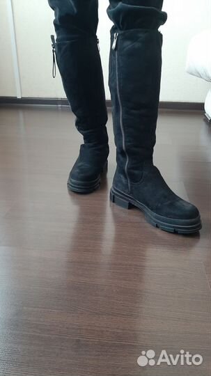 Зимние женские сапоги 38 размера искусственный мех