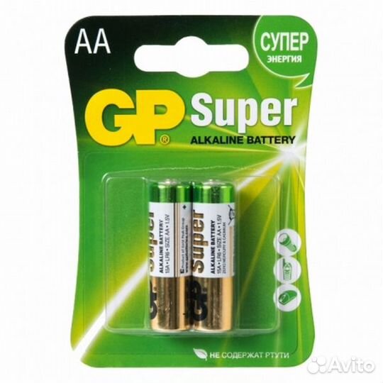 Элемент питания AA щелочной LR6 CR2 1,5V блистер