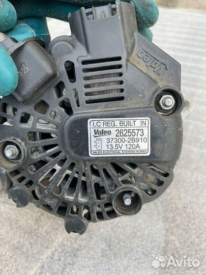 Генератор Hyundai Creta Kia Rio IV 1.6L 120A