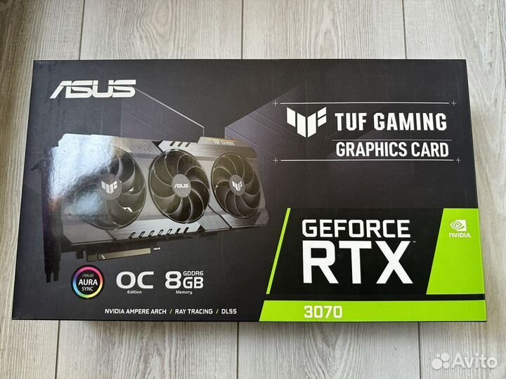 Asus RTX 3070 TUF Gaming OC 8гб