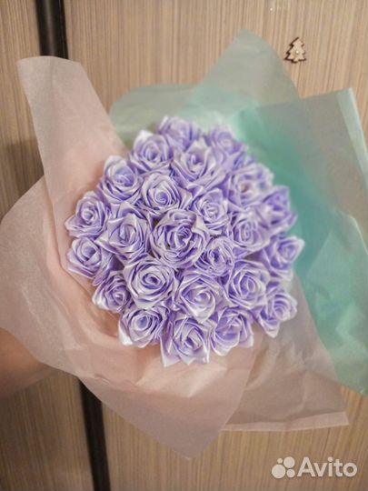 Букет из атласных лент