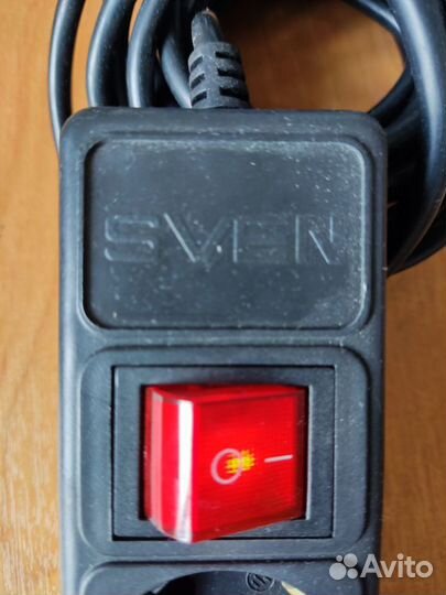 Сетевой фильтр Sven 5 метров б/у