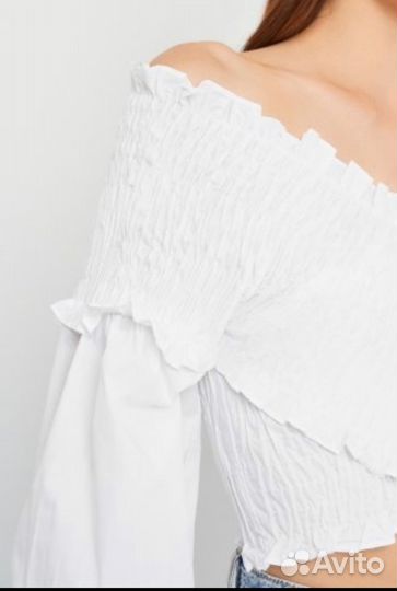 Зара топ с длинным рукавом/рубашка