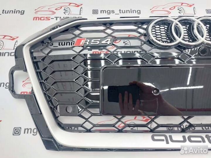 Решетка в стиле RS4 #2 для Audi A4 19+