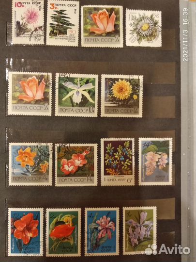 Марки по теме Флора