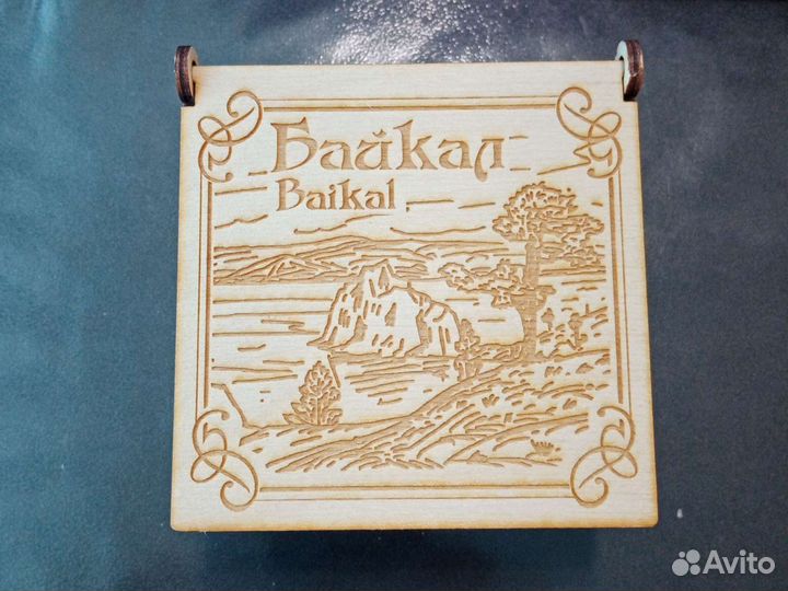 Шкатулка деревянная Байкал