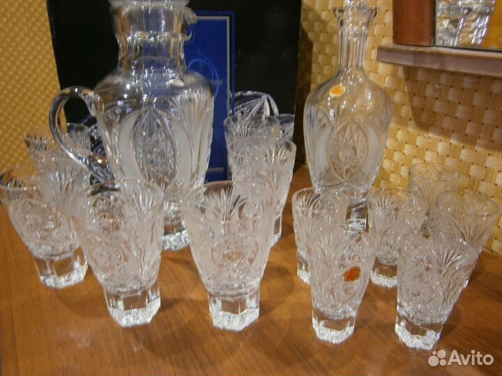 Наборы с графинами Банкетные хрусталь Дятьково