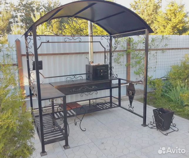 Мангальная зона / Мангал лофт 3 в 1