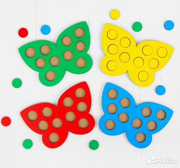 Развивающие игрушки сортер мозаика бабочка