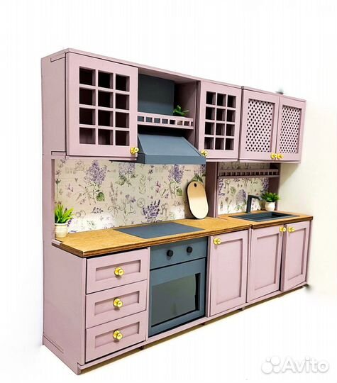 Кухня для Барби, мебель для Барби из фанеры