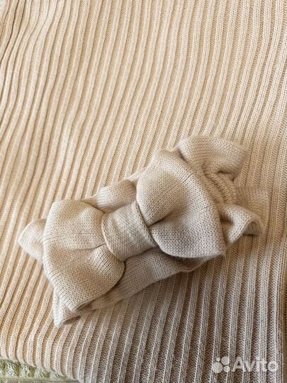 Плед конверт на выписку с бантом розовый