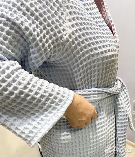 Халат банный/домашний из крупной вафли р.42-62