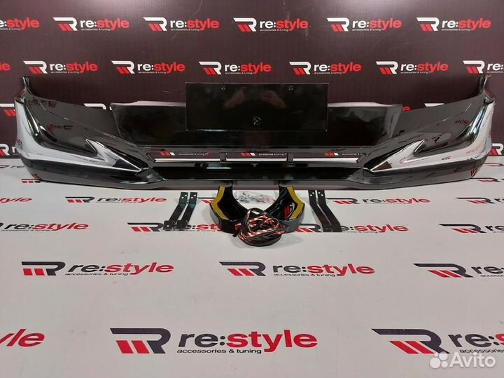 Губа передняя Toyota Land Cruiser Prado 120