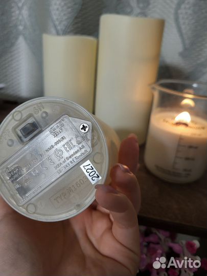 Свечи IKEA светодиодные 3 шт