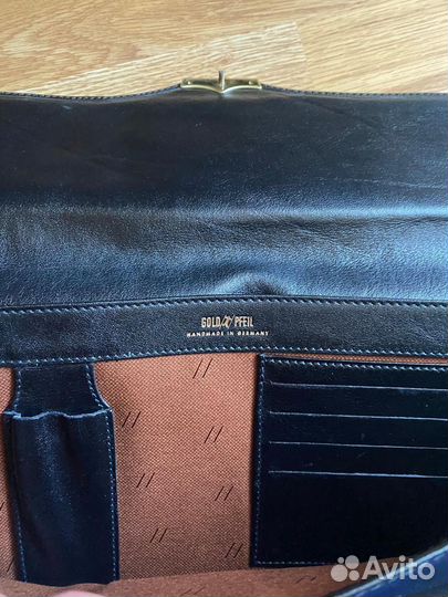 Мужская сумка натуральная кожа gold pfeil