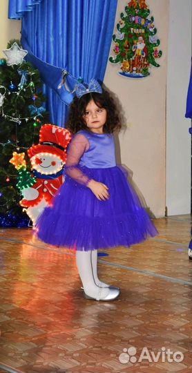 Платье праздничное на девочку от года до 7 лет