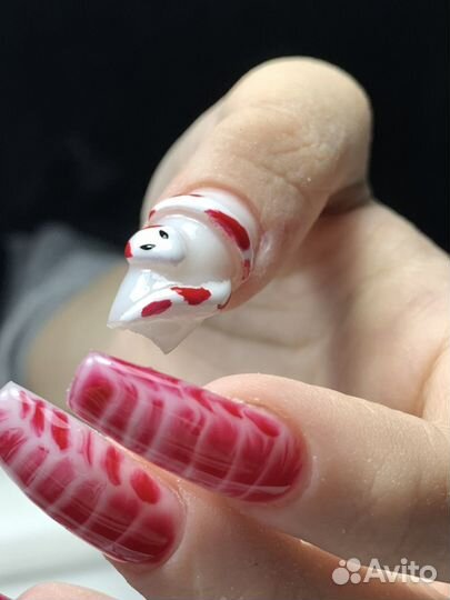 Маникюр наращивание ногтей
