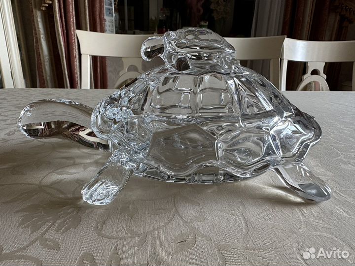 Хрустальная вазочка Черепаха Bohemia