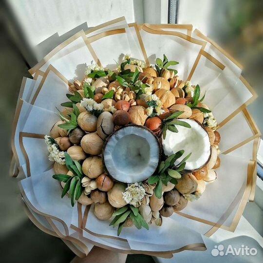 Ореховый букет, съедобный букет, подарок