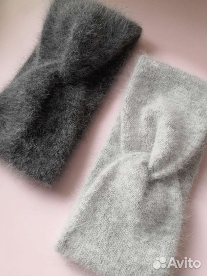 Повязка на голову вязаная