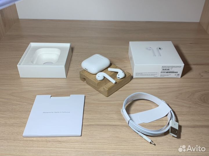 Наушники apple AirPods 2 новые/чехол/доствка