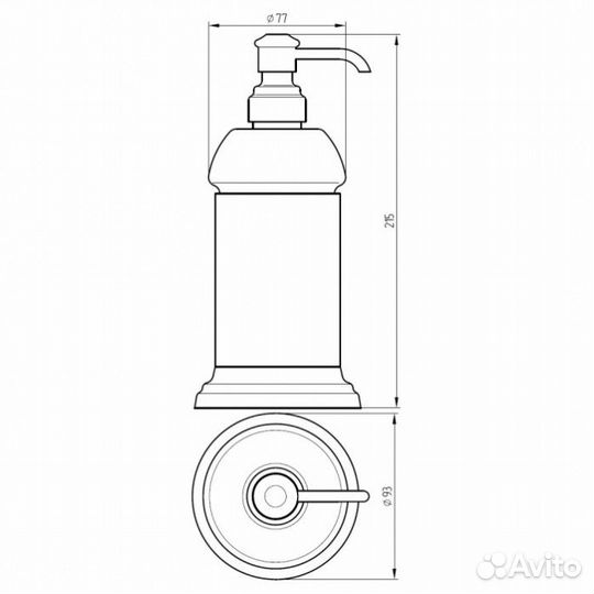 Дозатор для жидкого мыла Migliore Fortuna 31079 золото