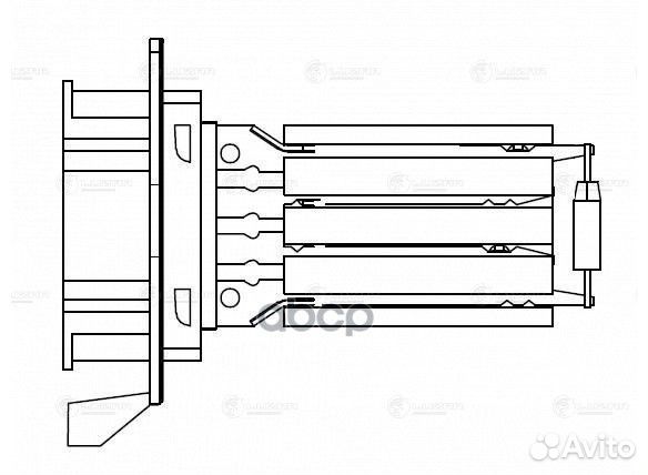Резистор вентилятора отопителя LFR0997 luzar