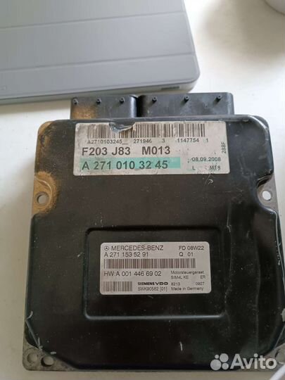 Блок управления двигателем м271 mercedes