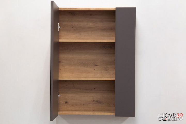 Ирис 18.404.01 шкаф навесной с зеркалом дуб артиса