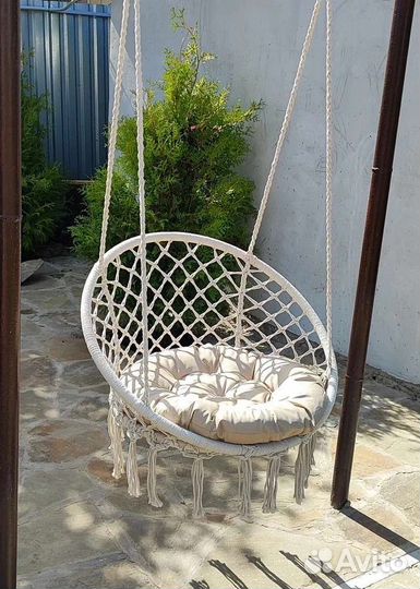 Кресло качели подвесные садовые для дачи