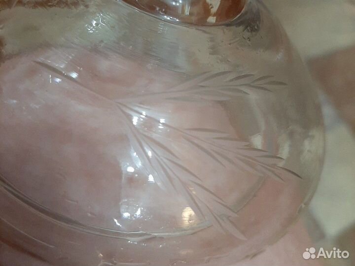 Кувшин. Стекло с рисунком СССР