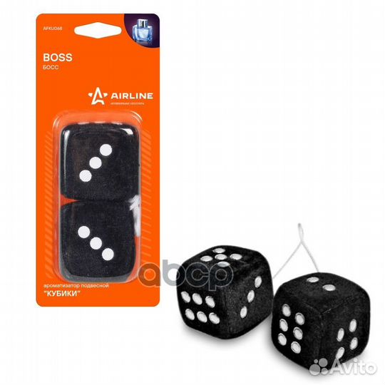 Ароматизатор подвесной Кубики Boss afku068 airline