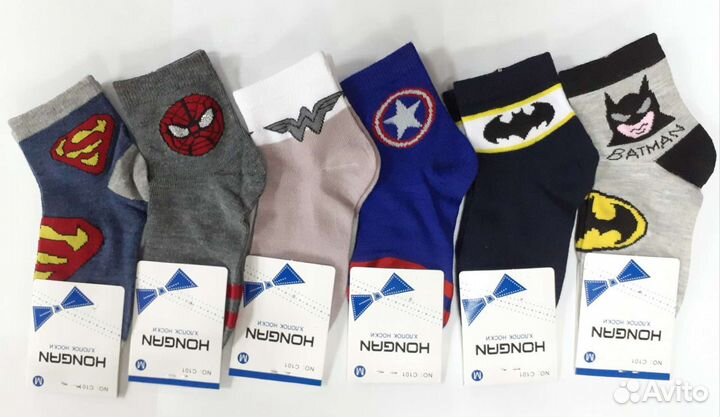 Носки на мальчика супергерои новые 22-23-24-25-26