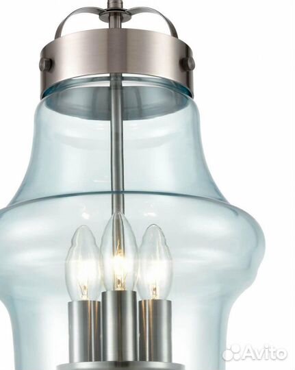 Люстра металл и стекло дизайнерская