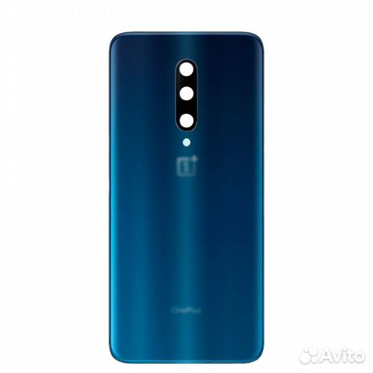 Задняя крышка для OnePlus 7 Pro синяя глянцевая (N