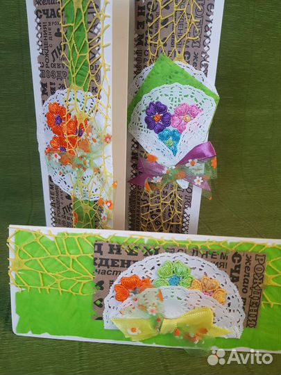 Открытка-конверт ручной работы