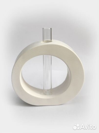 Набор: декоративная ваза, ароматизированная свеча