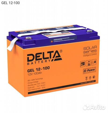 Батарея для ибп Delta GEL, GEL 12-100