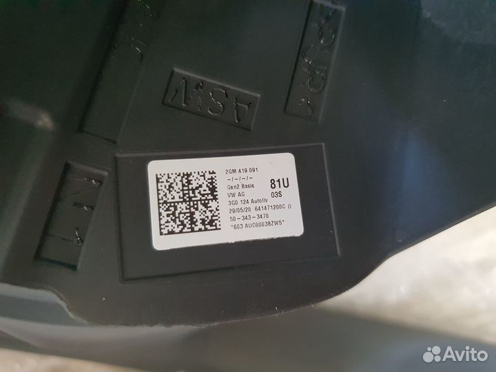 Руль с подушкой VW polo 2022 + новый