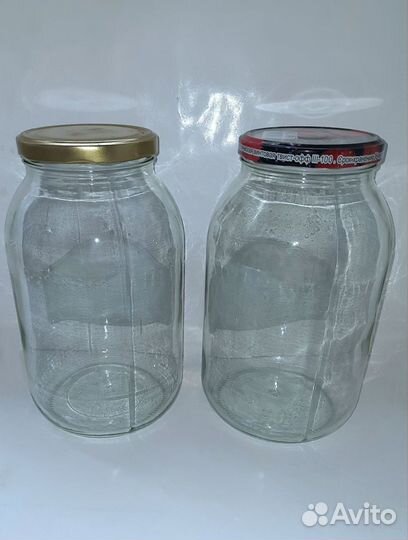 Банки стеклянные 3 л. с винтовыми крышками