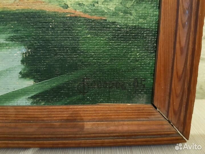 Картина маслом на холсте в раме