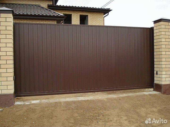 Откатные ворота изготовление
