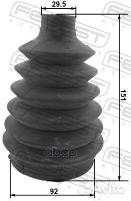 Пыльник ШРУС наружный MB ML 230 1617P163 Febest