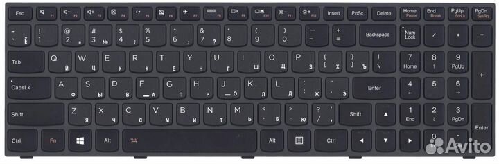 Клавиатура Lenovo IdeaPad Flex Z50-75 с подсветкой