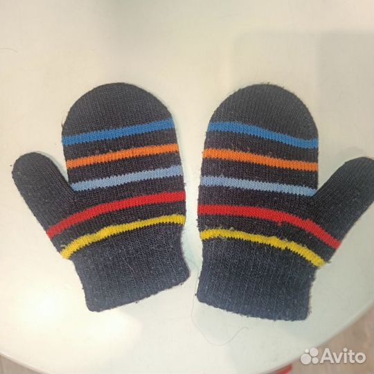 Перчатки Варежки зимние детские, для 1-2 года