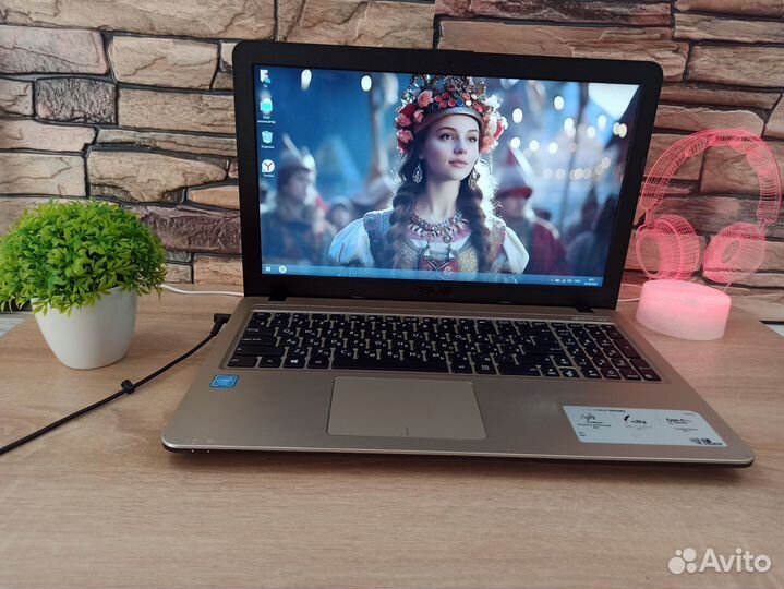 Ноутбук для офиса и учёбы asus x540s