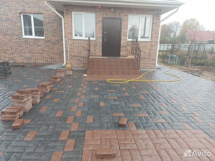 Тротуарная плитка, укладка под ключ