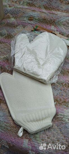 Мочалки, варежки для бани, для душа