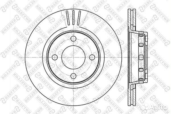 Диск тормозной перед. 60204740VSX stellox
